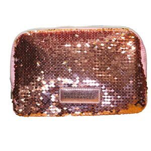 Marc Jacobs Fragrance Line Pink Sequined Cosmetic Bag
